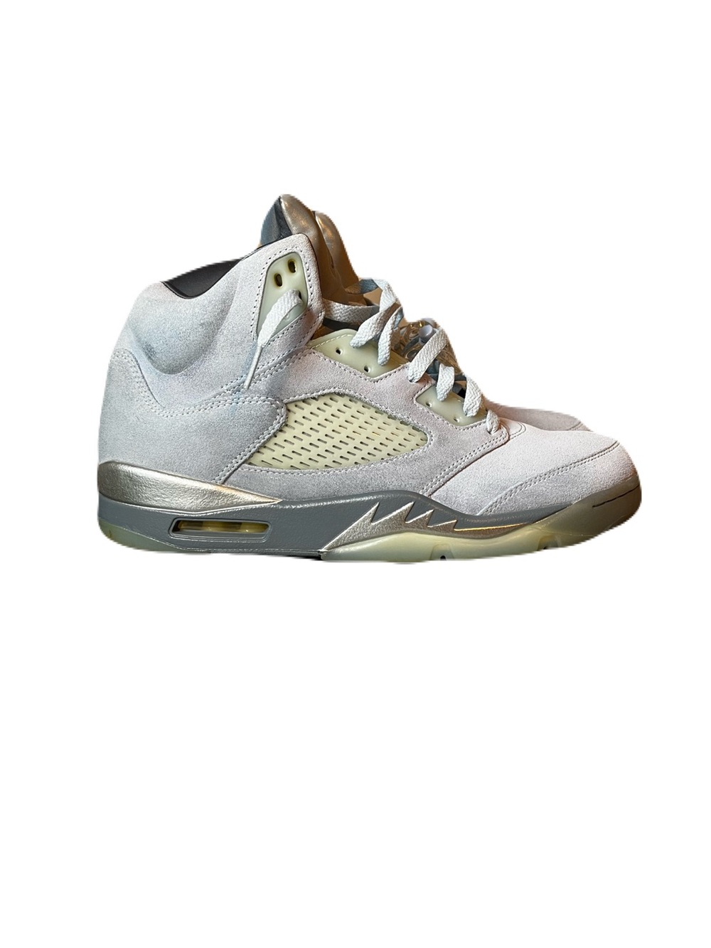 2021 WMNS Air Jordan 5 Retro Ice Blue/Graphite Sz 12 women = 10.5 men